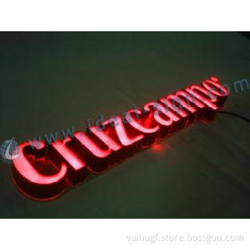 Indoor Words Letter LED Resin Sign For Club Advertising